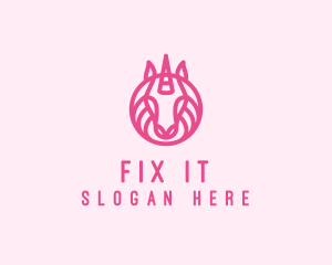 Mythical Horse Unicorn logo design