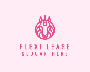 Mythical Horse Unicorn logo design