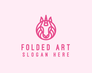 Mythical Horse Unicorn logo design