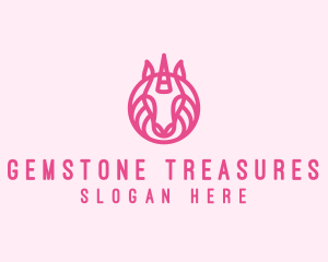 Mythical Horse Unicorn logo design