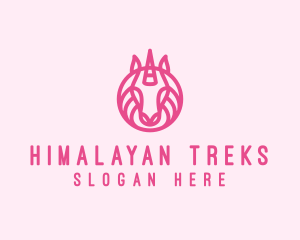 Mythical Horse Unicorn logo design