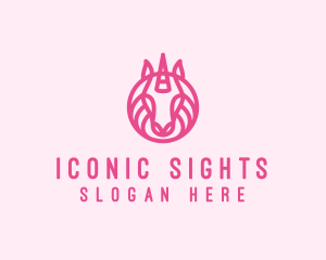 Mythical Horse Unicorn logo design