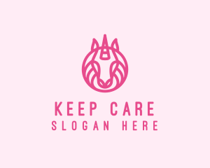 Mythical Horse Unicorn logo design