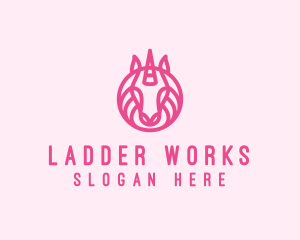 Mythical Horse Unicorn logo design