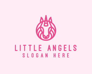 Mythical Horse Unicorn logo design