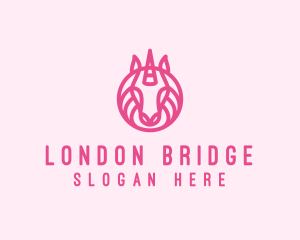 Mythical Horse Unicorn logo design