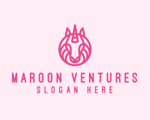 Mythical Horse Unicorn logo design