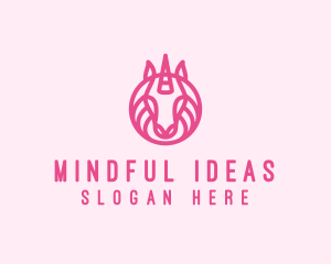 Mythical Horse Unicorn logo design