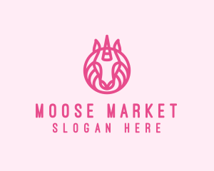 Mythical Horse Unicorn logo design