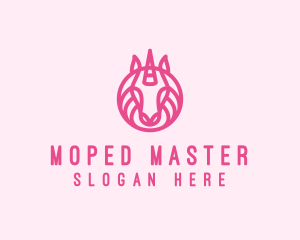 Mythical Horse Unicorn logo design