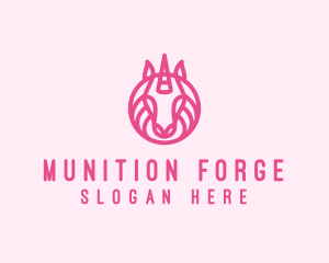 Mythical Horse Unicorn logo design