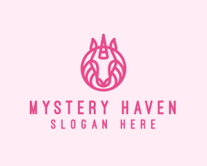 Mythical Horse Unicorn logo design