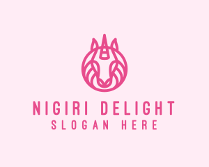 Mythical Horse Unicorn logo design