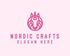 Mythical Horse Unicorn logo design