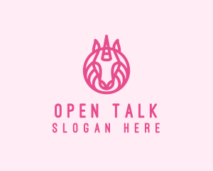 Mythical Horse Unicorn logo design