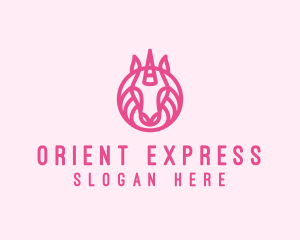 Mythical Horse Unicorn logo design