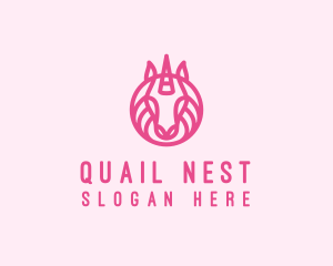 Mythical Horse Unicorn logo design