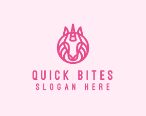 Mythical Horse Unicorn logo design