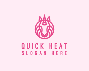 Mythical Horse Unicorn logo design