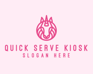 Mythical Horse Unicorn logo design