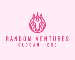 Mythical Horse Unicorn logo design