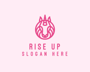 Mythical Horse Unicorn logo design