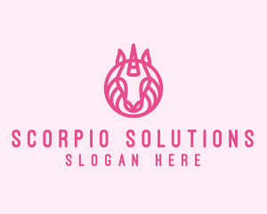 Mythical Horse Unicorn logo design