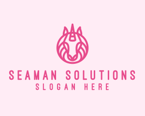 Mythical Horse Unicorn logo design