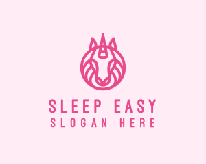 Mythical Horse Unicorn logo design