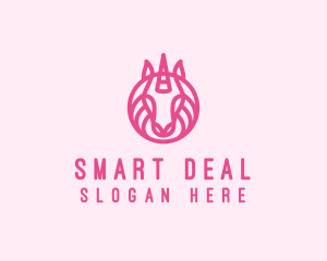 Mythical Horse Unicorn logo design