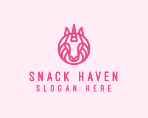 Mythical Horse Unicorn logo design