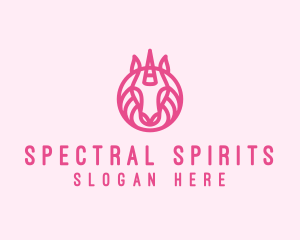 Mythical Horse Unicorn logo design