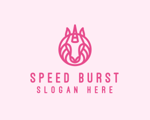 Mythical Horse Unicorn logo design