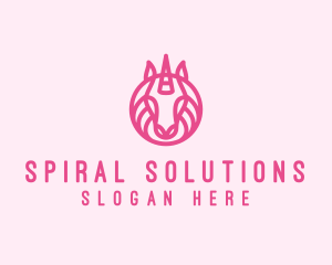 Mythical Horse Unicorn logo design