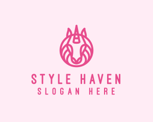 Mythical Horse Unicorn logo design