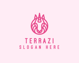 Mythical Horse Unicorn logo design