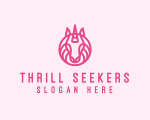 Mythical Horse Unicorn logo design