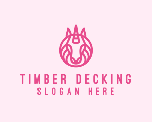 Mythical Horse Unicorn logo design