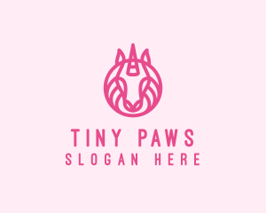 Mythical Horse Unicorn logo design