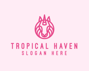 Mythical Horse Unicorn logo design