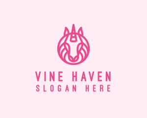 Mythical Horse Unicorn logo design