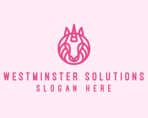 Mythical Horse Unicorn logo design