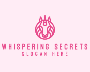 Mythical Horse Unicorn logo design