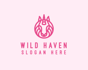 Mythical Horse Unicorn logo design