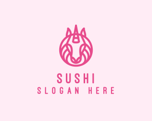 Mythical Horse Unicorn logo design