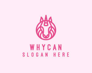 Mythical Horse Unicorn logo design