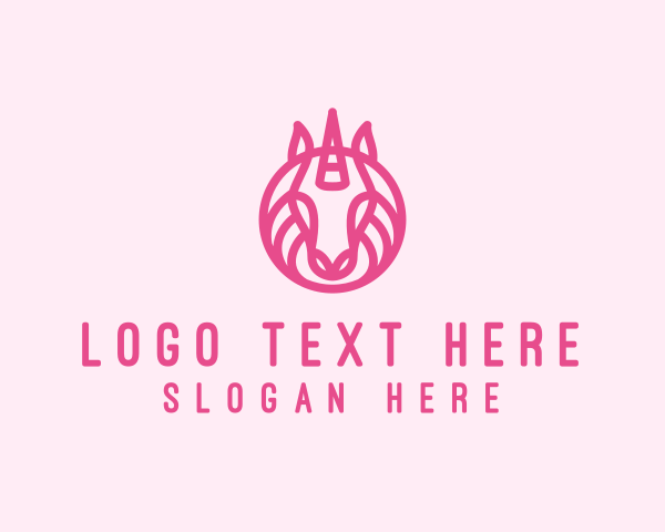 Mythical - Mythical Horse Unicorn logo design