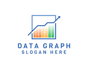 Statistics Graph Accounting logo design