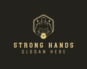 Strong Man Gym logo design