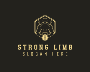 Strong Man Gym logo design